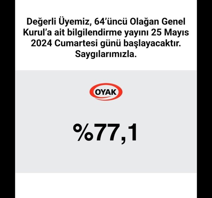 Bu oran mantık dışıdır kabul edilemez yazıklar olsun #oyak