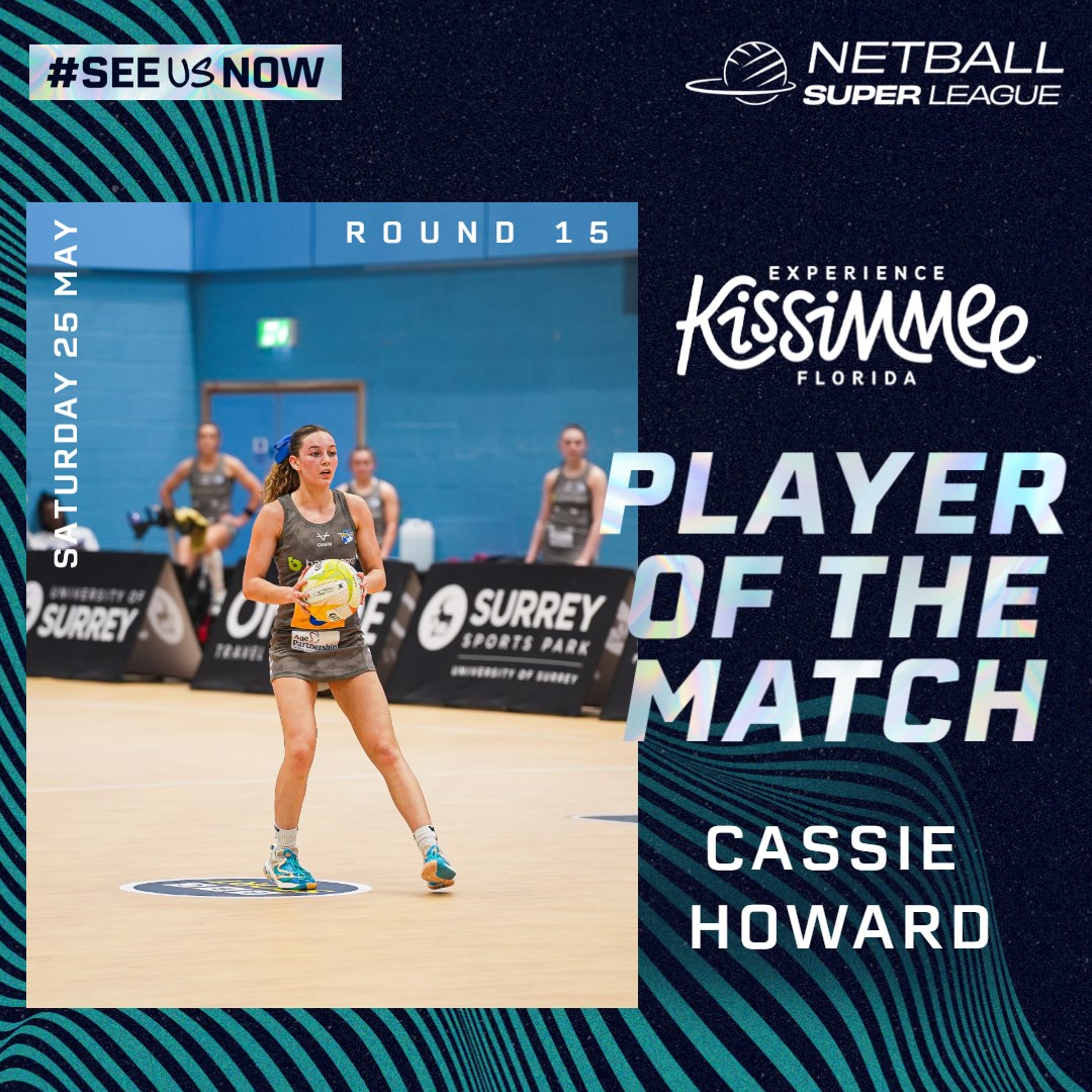 @RhinosNetballSL @SurreyStorm 🔥 18 feeds
👏 1 deflection 
💪 1 gain 

Congratulations to tonight's @Kissimmee Player of the Match and @RhinosNetballSL unstoppable centre, Cassie Howard! 🙌

#NSL2024 | #SeeUsNow