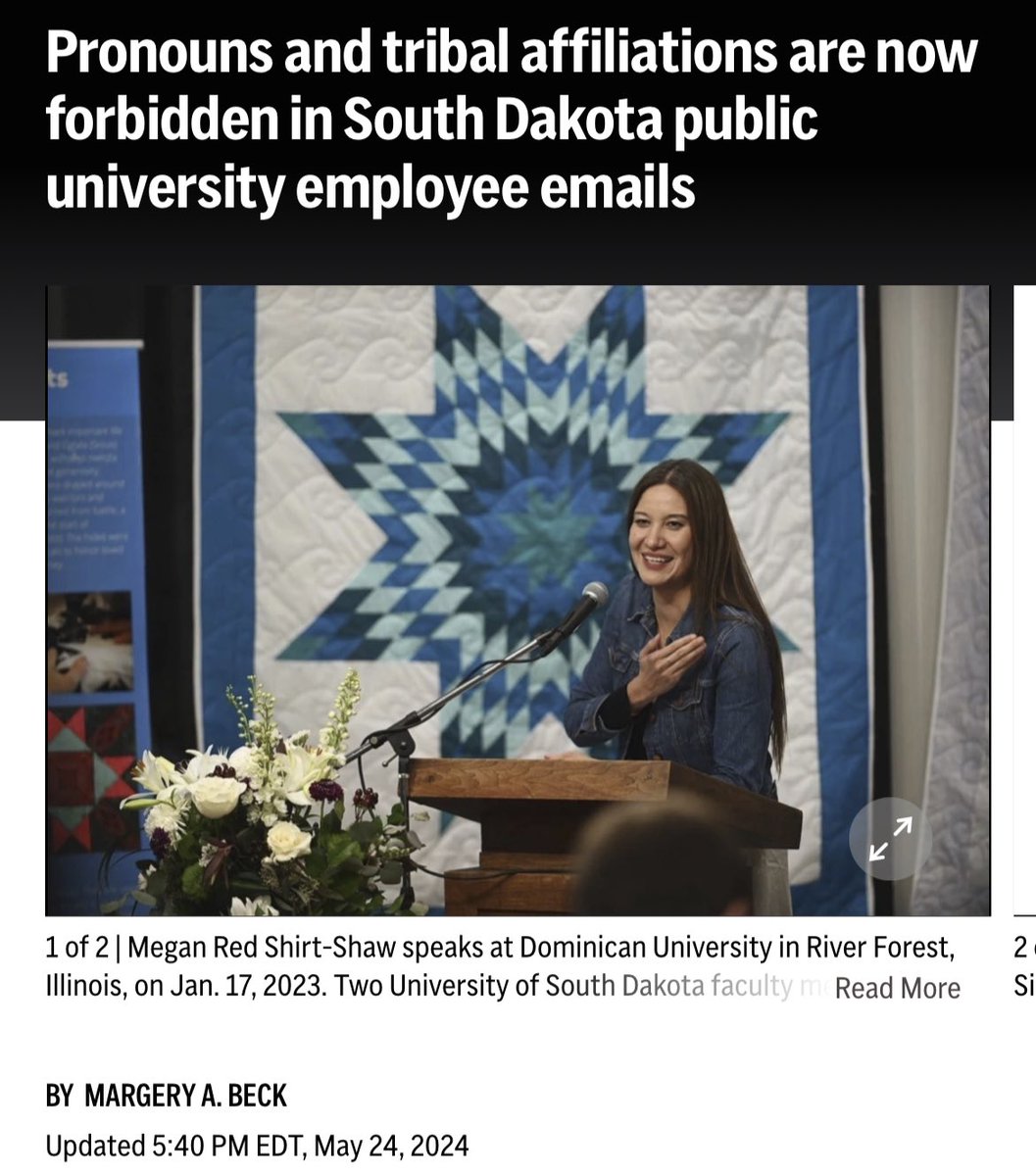 How the fascist fuck do you ban tribal affiliations in a state called SOUTH DAKOTA