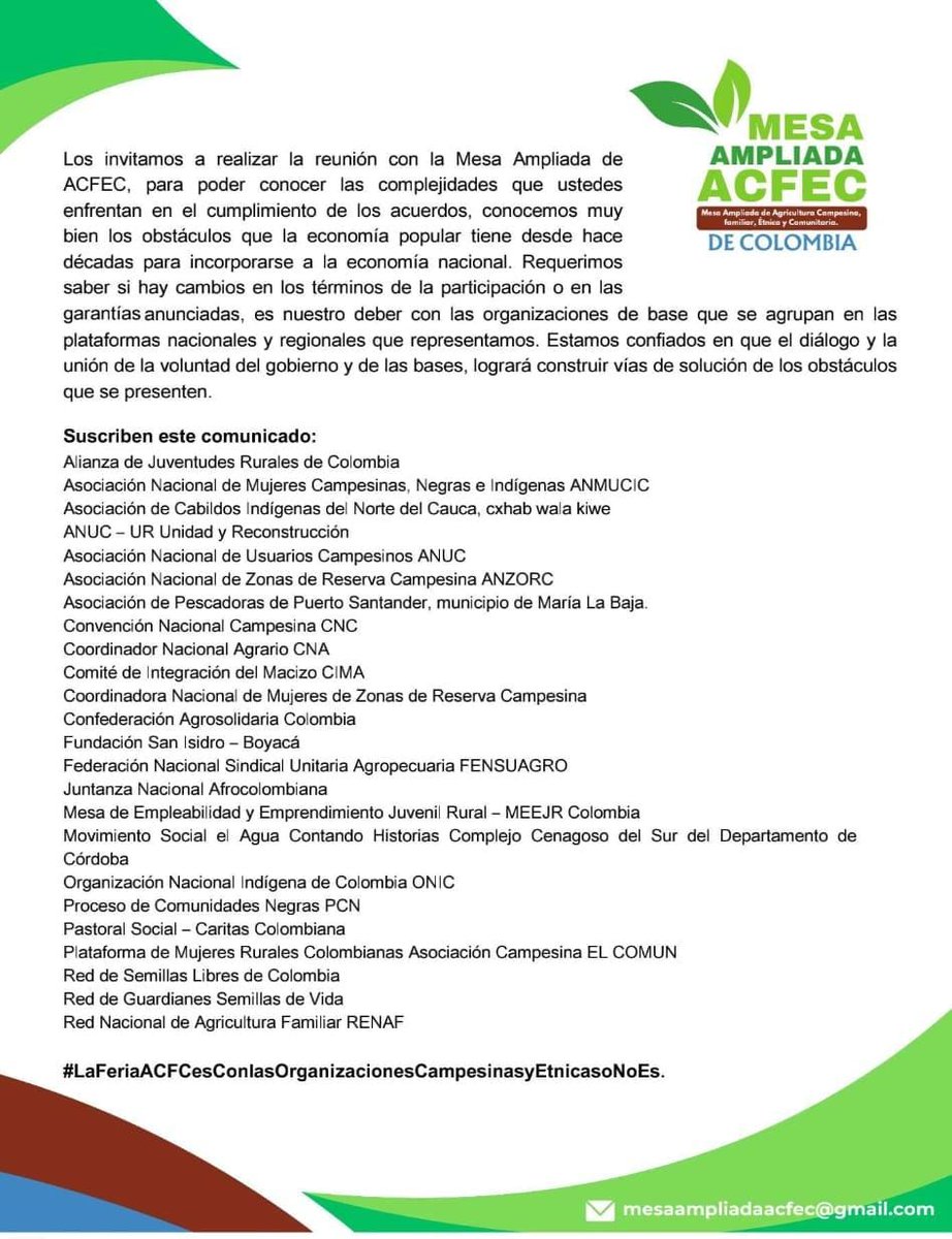 Mesa Ampliada ACFEC tweet media