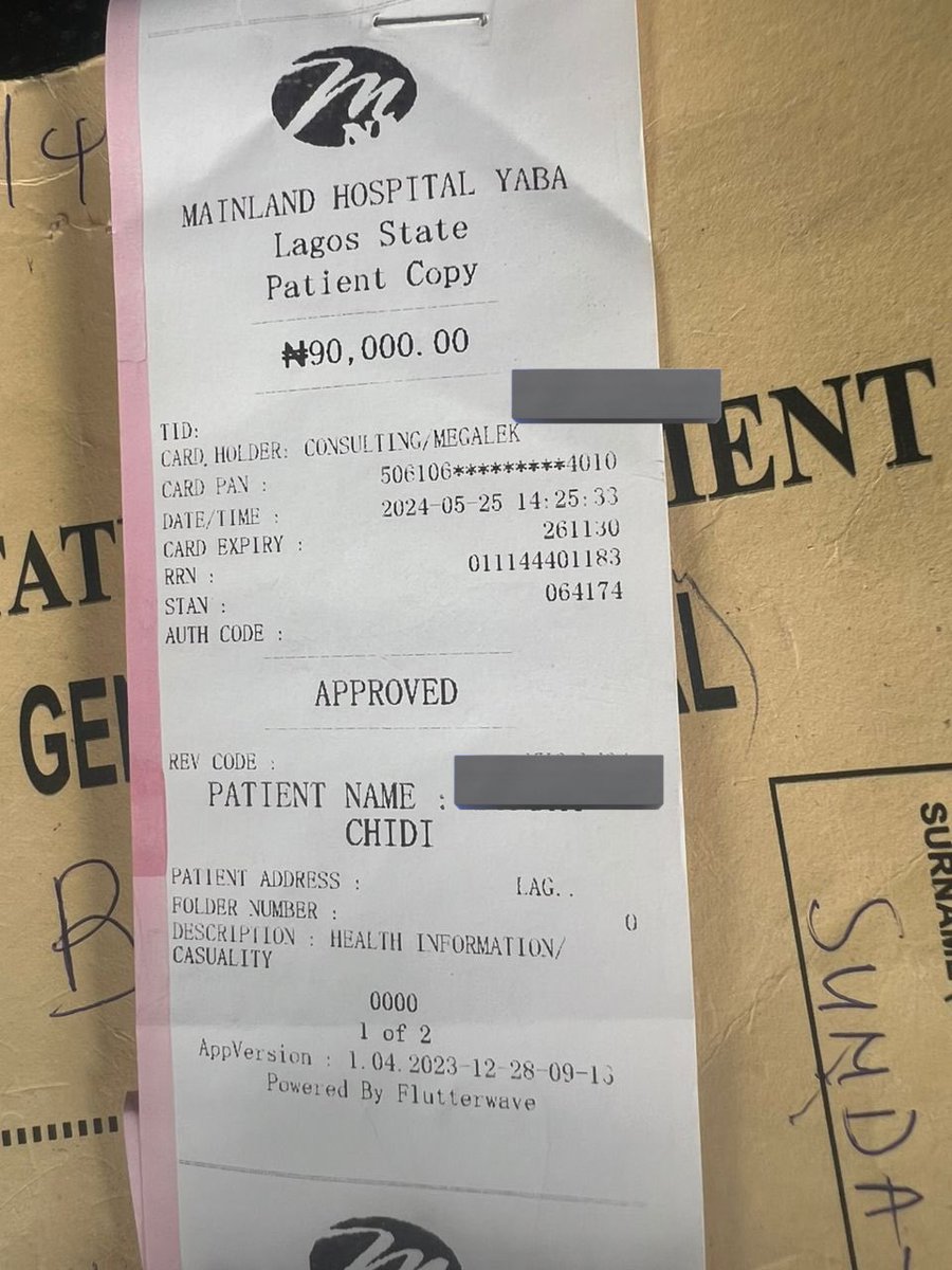WE ARE SAVING LIVES. Thank you all so much for your donations. We @visitahospital are grateful. Location: Mainland Hospital, Yaba. Total Spent N450,000 UPDATE: 1. Mr Chidi, 28, has been in Mainland Hospital since April. Despite receiving over 20 cylinders of oxygen, he