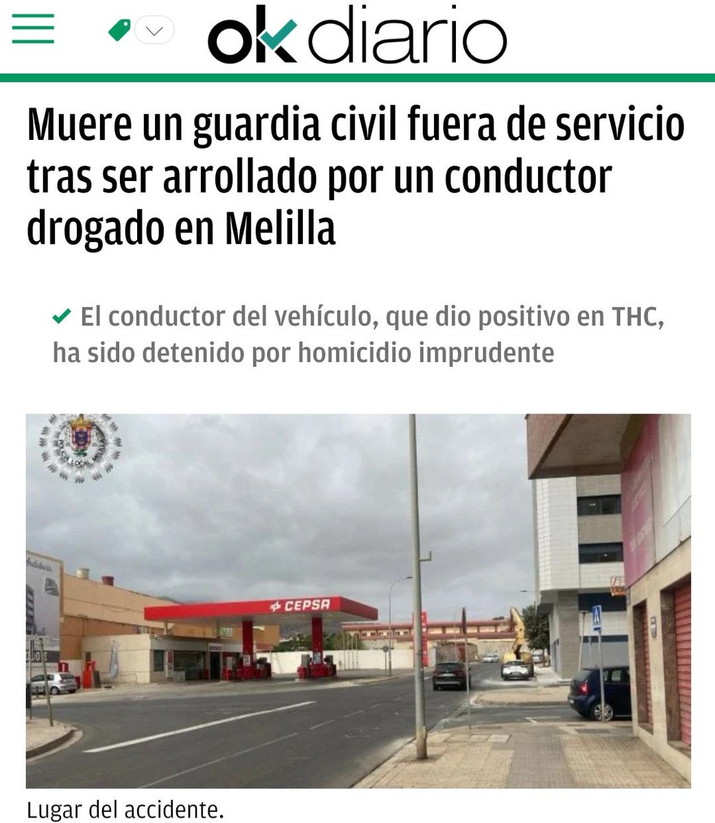 Otra basura drogata atropella y mata a un compañero Guardia Civil fuera de servicio. Lo de que sea Guardia Civil es lo menos; cada poco, gentuza borracha y drogada asesina en carretera y ciudad a motoristas, ciclistas y peatones. Es imprescindible endurecer el castigo.