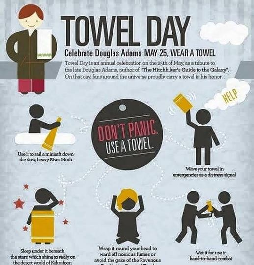 #TowelDay #DouglasAdams