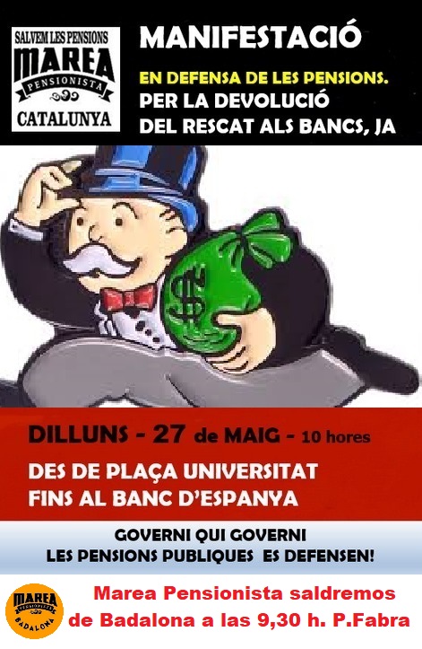 Manifestación al banco de España