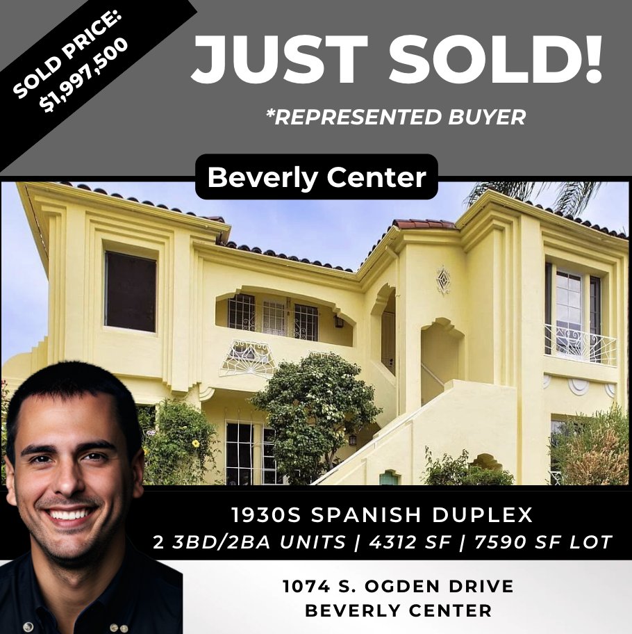 Just Sold this charming Spanish duplex near Beverly Center! 🎉🏡

If you’re on the hunt for a savvy agent to score you the best deal ever, ring me. Seriously, these prices are unbeatable! 📞😉

Manuel Pablo Arnao 🙋🏻‍♂️
#Compass | DRE #02147960
#justsold #dreamhome #beverlycenter