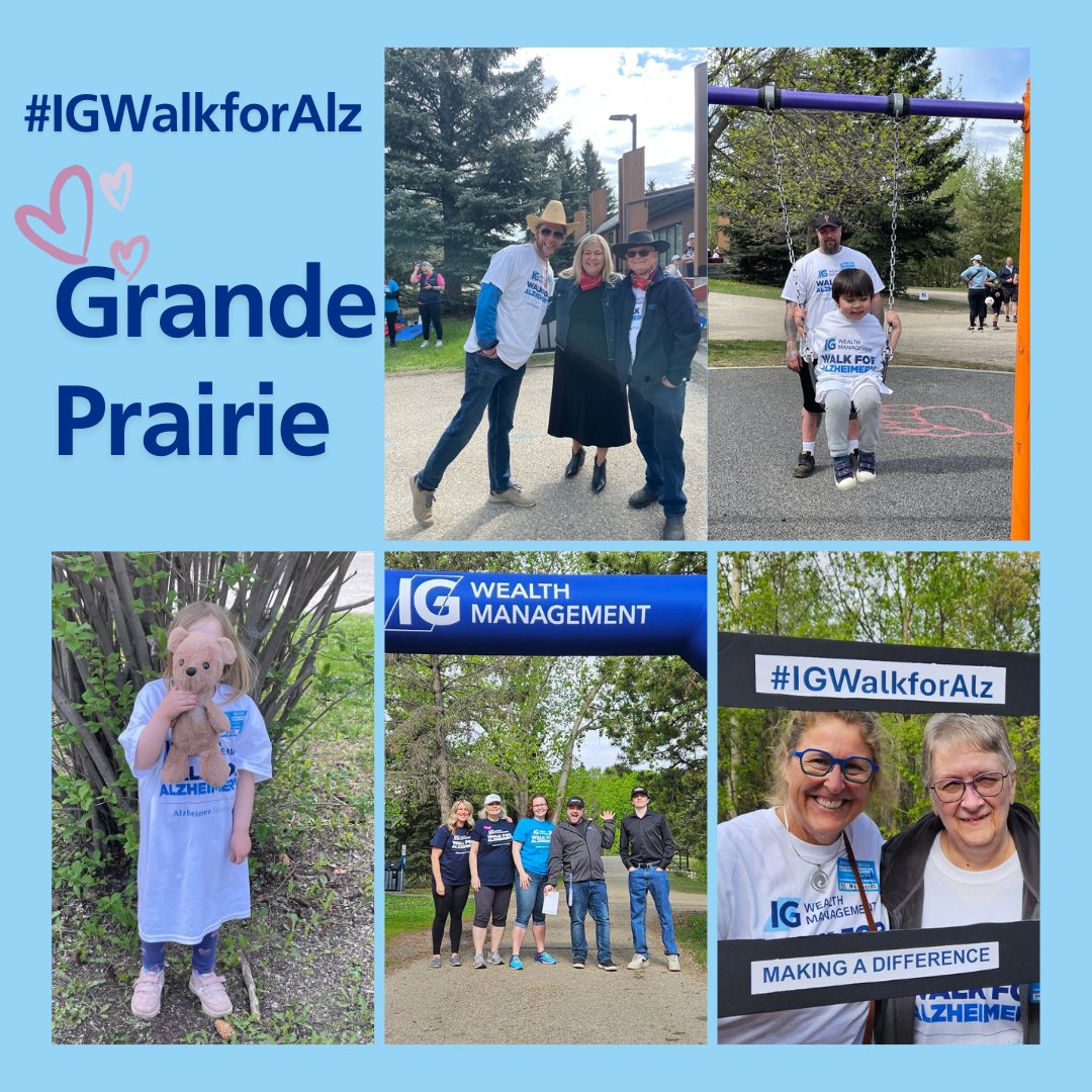 Thank you for coming out to support the people living with dementia. Snapshots from Grande Prairie. Where are you walking from? 
#IGWalkforAlz #Helpfordementia