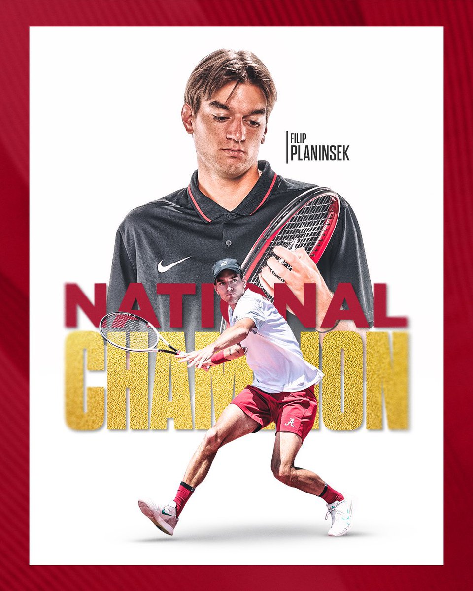 garyharris_wvua's tweet photo. Help me get the word out! Alabama Junior men’s tennis player Filip Planinsek made history today. He won the NCAA Men’s Singles Tennis Championship. Planinsek defeated Michael Zheng from Columbia University in three sets, 6-7, 6-3, 6-2. This is an amazing accomplishment. Congratulations, Filip on winning a National. Championship!