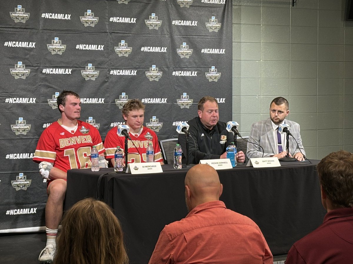 DU_AthDir's tweet photo. SO MUCH to be PROUD of @DU_MLAX! You put the program BACK where it belongs. Hold your heads HIGH men. #PROUDPIOS https://t.co/1GaOzsjqVJ