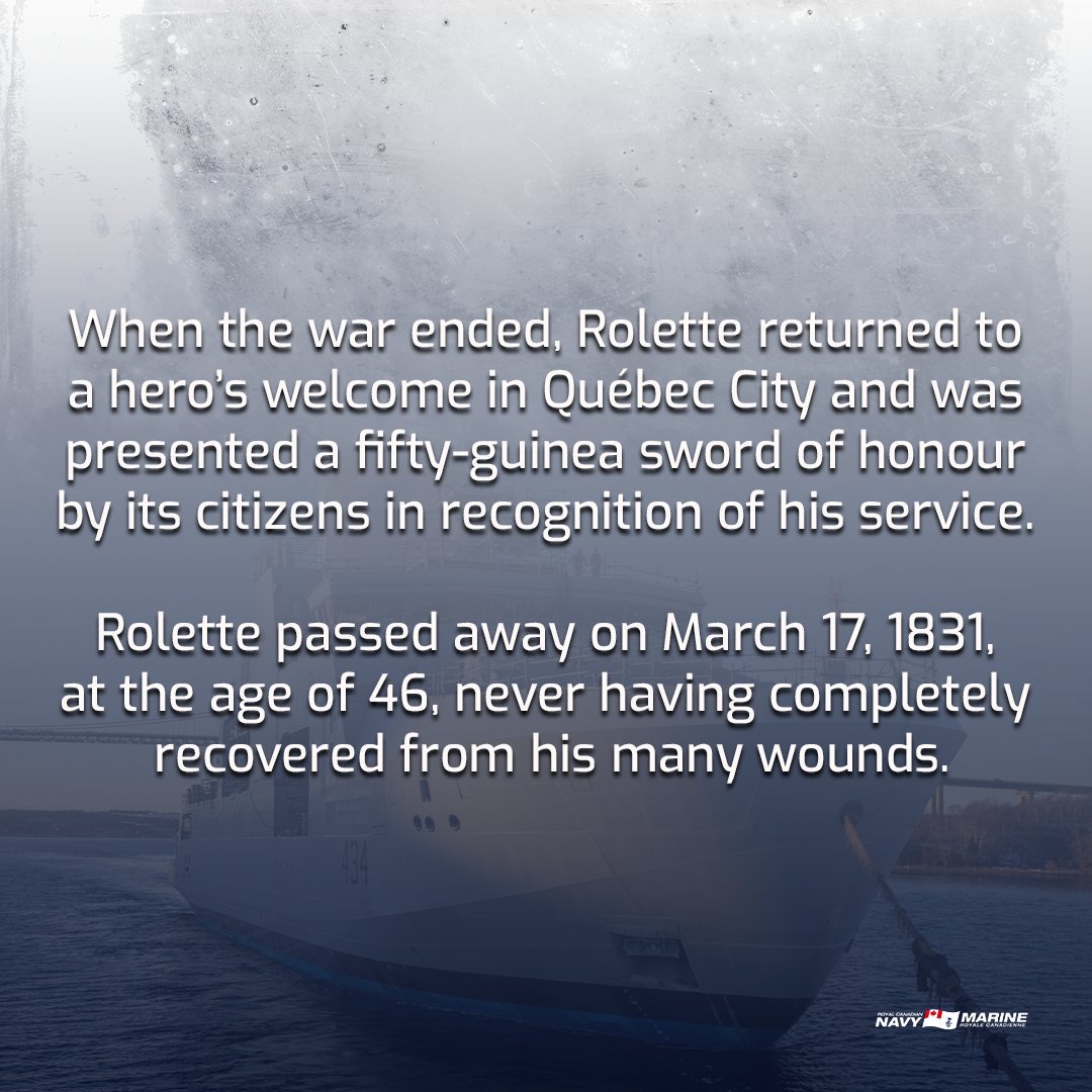 Today, the naming ceremony took place in honour of the future #HMCSFrédérickRolette. Learn about the hero behind the name: canada.ca/en/navy/corpor… #WeTheNavy #HelpLeadFight