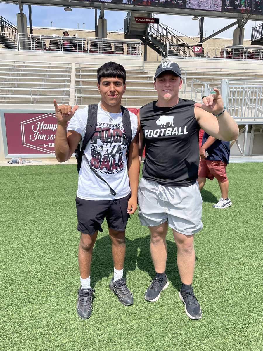 Had a great camp today at <a href="/WTAMUFootball/">Buffalo Football</a> thank you for having me <a href="/CoachJoshLynn/">Josh Lynn</a>. <a href="/PrepRedzoneNM/">Prep Redzone New Mexico</a> <a href="/_Harrison21/">Jimmy D Wayne Harrison II</a>