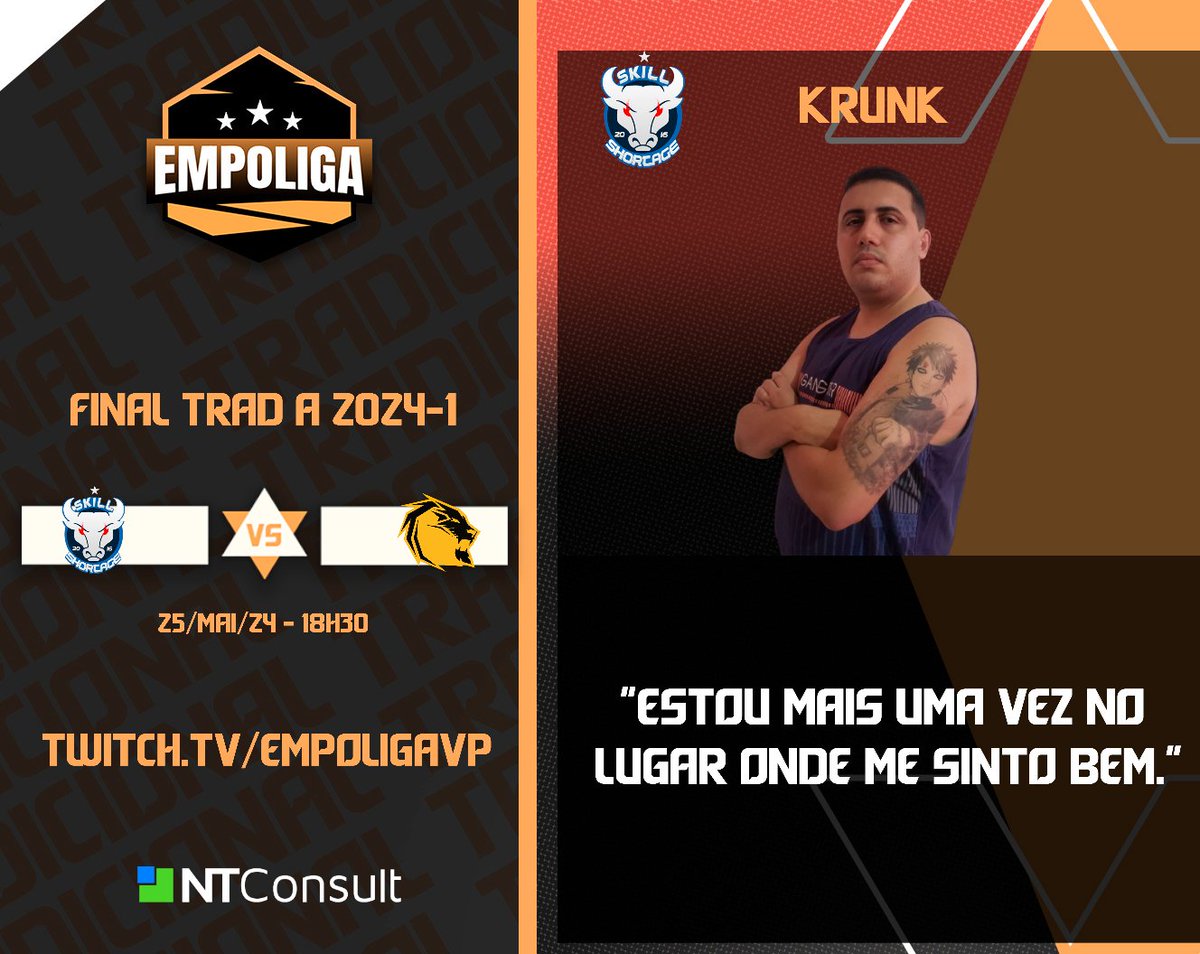 SIMPLESMENTE O <a href="/brttOficial/">Felipe Gonçalves</a> DA #EMPOLIGAVP!

Multicampeão, o "véio" trouxe a aura de titulo para a <a href="/skillshortageof/">Skill Shortage Oficial</a> e vem pra colocar mais uma medalha da #TradA no peito!