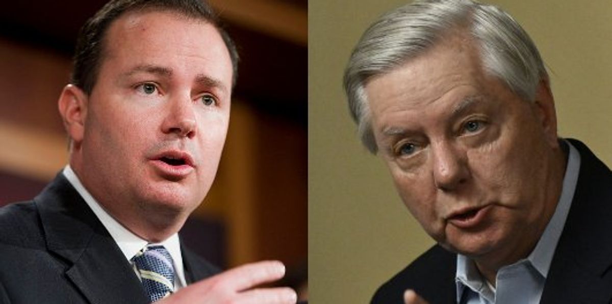 Lindsey Graham lectures Alito for flag, Mike Lee hits back in defense of Supreme Court justice: 'Every right to hang whatever flag' dlvr.it/T7P2BF