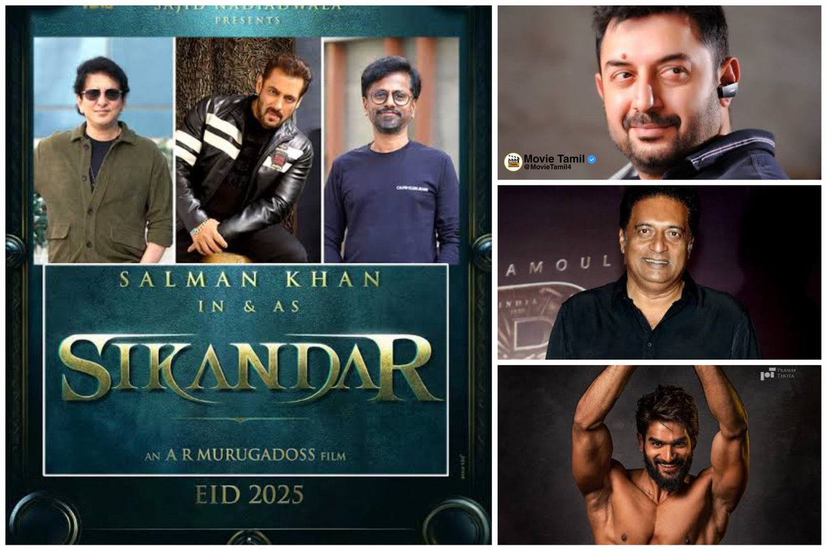 Exclusive : #SIKANDAR Update

The first look poster of Salman Khan starrer Sikandar first glimpse next month 
The shooting of the film will begin in the last week of next month
#Arvindswamy & #Prakashraj and #Kartikeya 
 #ARMurugadoss #SalmanKhan
 #RashmikaMandana