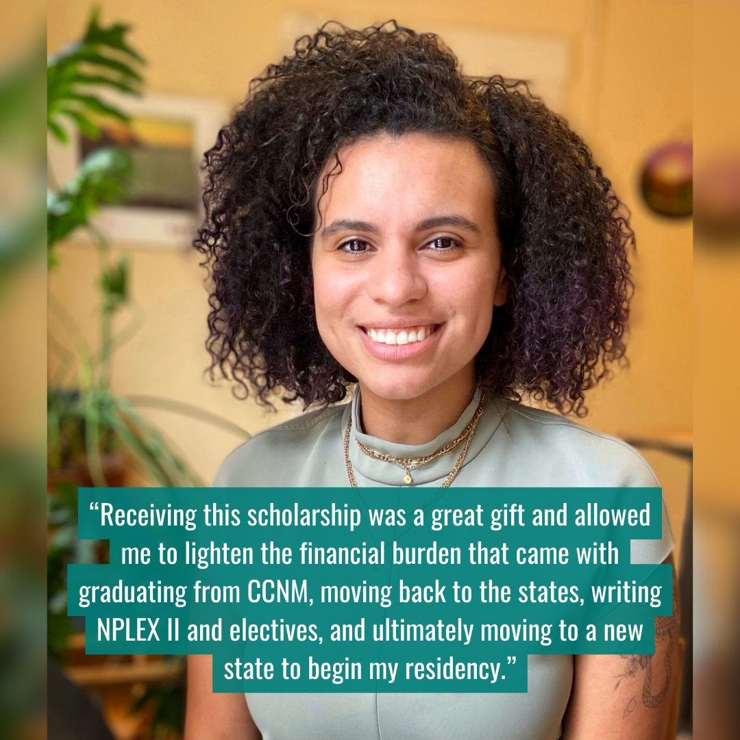 Amanda Daniella Garcia, a @myccnm graduate, received last year’s Mubina Jiwa Memorial Scholarship! Interested in ND school? Explore student financial resources here:  pulse.ly/htogfiwnnl

#financialaid #medicalschool #medschool #scholarship #naturopathicmedicine #futuredoctor