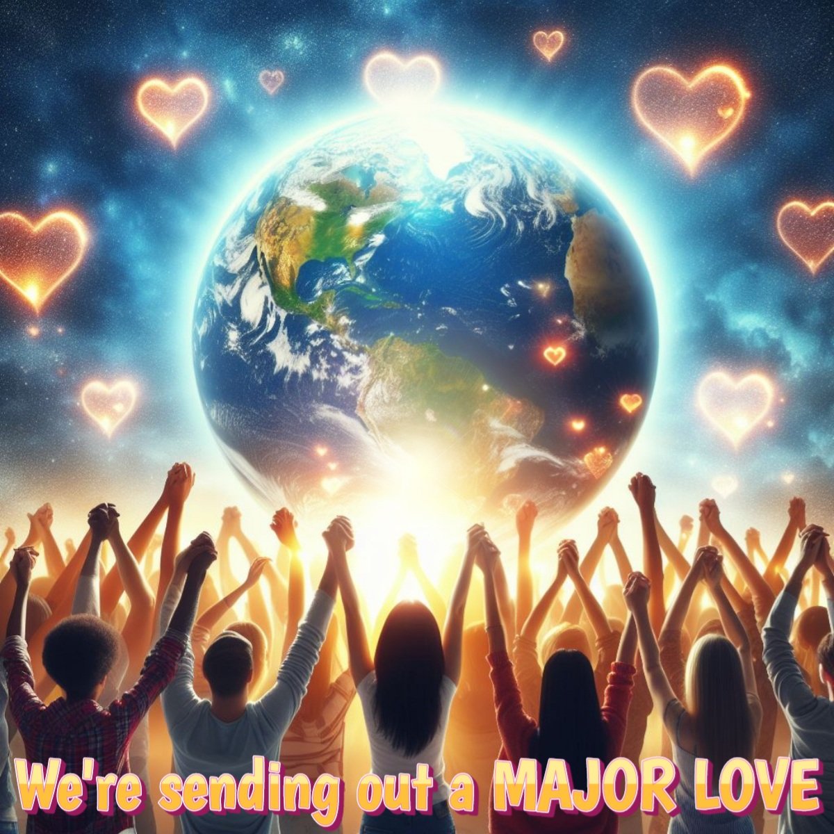 #MajorLovePrayer 🌎💞 May there be LOVE & #PeaceonEarth, starting NOW, this moment. 🙏 We envision the world in this state of peace & love, we pray this, we send this intention to all life. We work to make it so & it shall be! 🙏❤☮️ #WEAreTheWorld #HealTheWorld