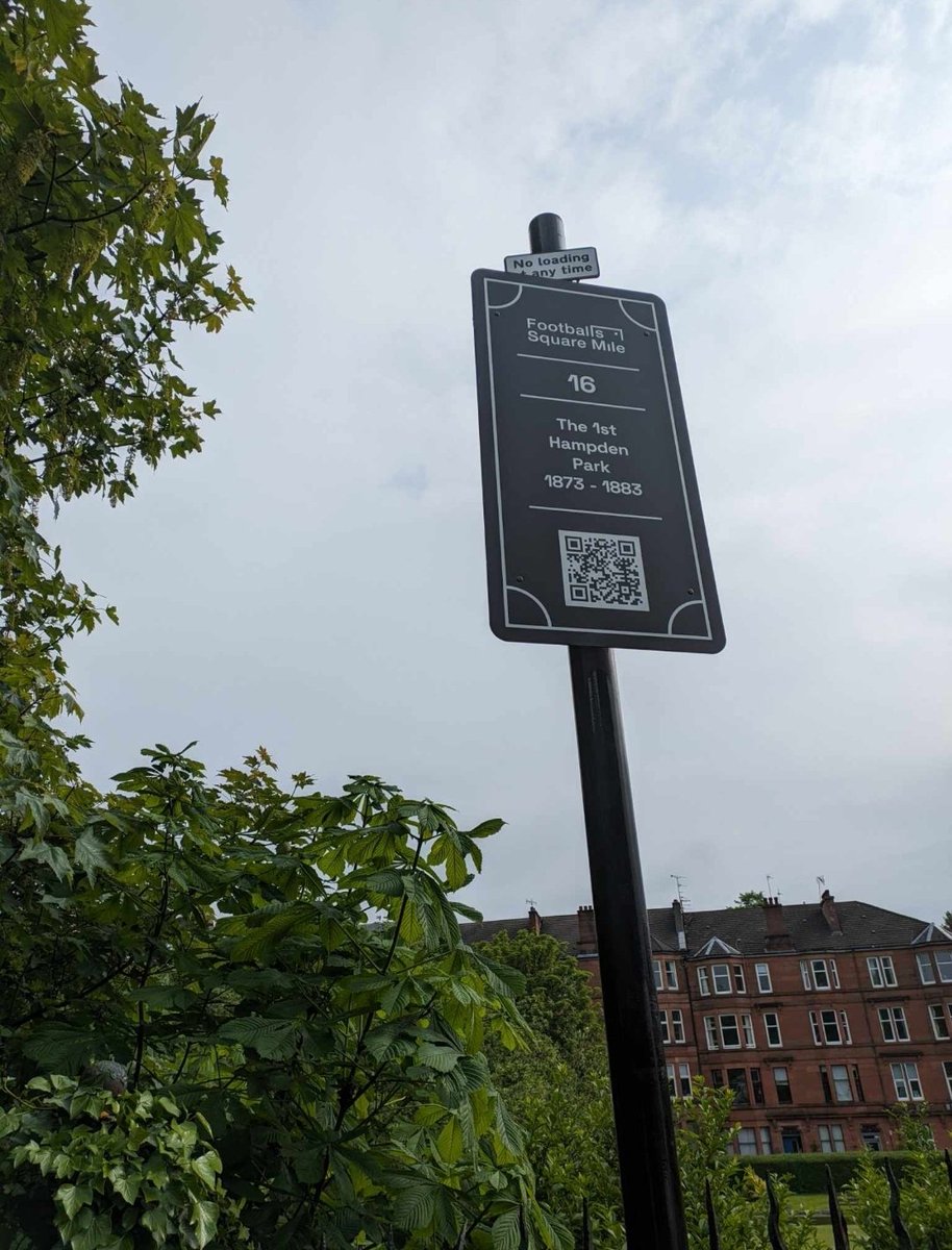 Hampdeners's tweet image. 1/2 - 1st Hampden - Site 16 - Football's Square Mile

@hampdenbowling were fantastic help in enabling us to put our FSM sign at the world's first purpose built football ground. Thanks 👍

If you're making the pilgrimage today then you'll be QR'd here ⬇️

footballssquaremile.com/1sthampden