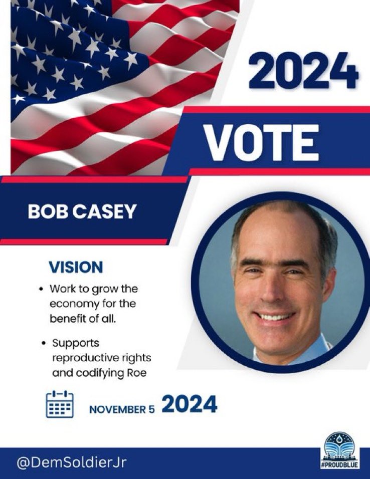 #ProudBlue #DemsUnited #wtpBLUE #wtpGOTV24 #Allied4Dems At rallies, on the road across PA, Bob Casey requests Bruce Springsteen music played - He’s partial to this lyric, “You can't start a fire without a spark” When PA wins in November and Bob Casey is re-elected our Senator,
