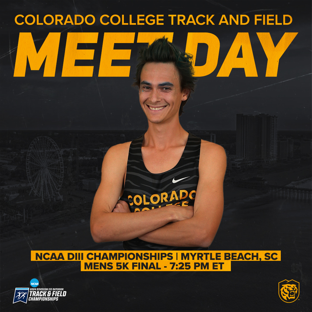 | T&F | Good luck today, James!! 🆚- NCAA T&F Nationals 📍- Myrtle Beach, SC ⏲️- 5:25 p.m. MT 📺/📊- cctigers.com #CCTigers