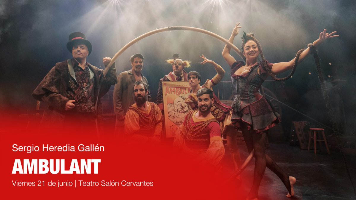Clásicos en Alcalá (@clasicosalcala) on Twitter photo 𝘼𝙢𝙗𝙪𝙡𝙖𝙣𝙩, una producción de <a href="/LAFAMCIATEATRE/">LA FAM Cia de Teatre</a>
Este pequeño y pintoresco circo acaba de llegar a la ciudad después de recorrer centenares de kilómetros con sus carros cargados de maletas, baúles y los más virtuosos artistas del espectáculo.
¡No te lo pierdas! 𝘼𝙢𝙗𝙪𝙡𝙖𝙣𝙩, una producción de <a href="/LAFAMCIATEATRE/">LA FAM Cia de Teatre</a>
Este pequeño y pintoresco circo acaba de llegar a la ciudad después de recorrer centenares de kilómetros con sus carros cargados de maletas, baúles y los más virtuosos artistas del espectáculo.
¡No te lo pierdas!