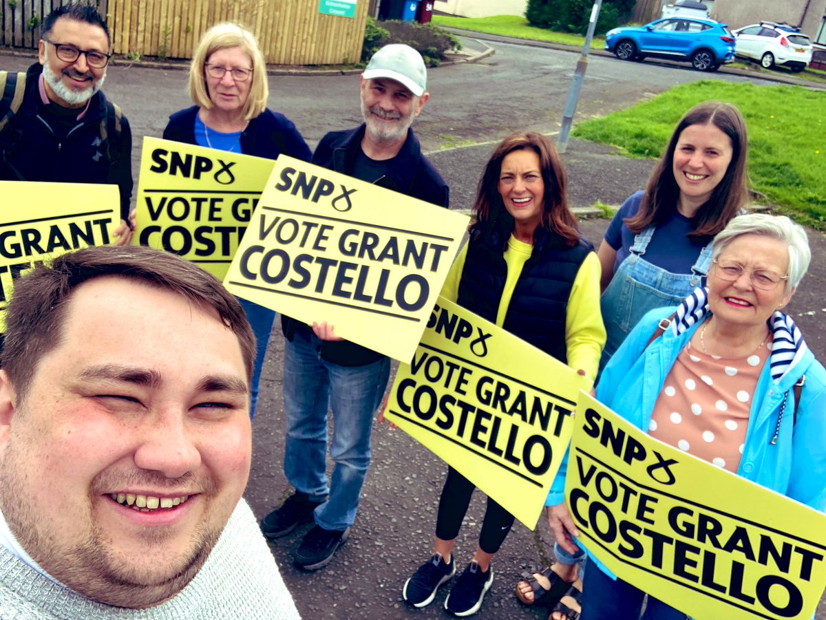 Great start to the first weekend of the #GE24 campaign here in East Kilbride and Strathaven. Can’t wait to speak to more voters all across the constituency about my campaign to be our community’s local champion and MP. Put Scotland and our local communities first by #VoteSNP