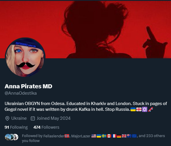 Anna's Twin sister from Odesa has a new account. 

Go give her a boost everyone. Lets get these rookie numbers up. 

@AnnaOdestika