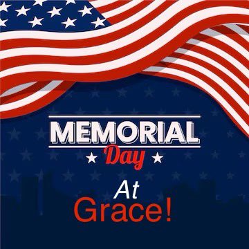 Join us as we honor our national heroes &amp; honor our Heavenly Hero!
This Sunday (5/26) 10/11am - 4pm
#Memorialday