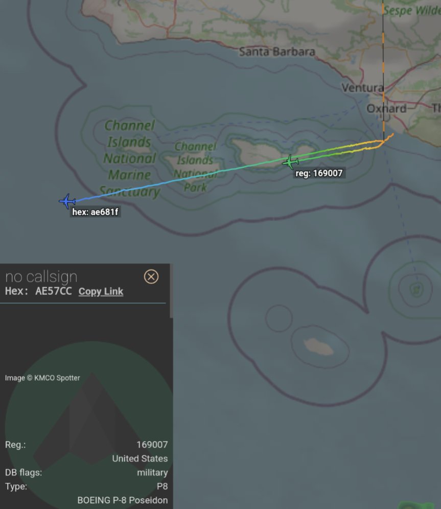 SR_Planespotter's tweet photo. God dang they are so busy. 

169567 #AE5F50 #AE681F and 169007 #AE57CC presumably as SHINR__ bad COYOTE__ out of Mugu again. 

Should be back by 6:30 - 7:00pm like usual. Heads up @ZJHAviation @BranomJaeden https://t.co/WCt6Ba2jNt
