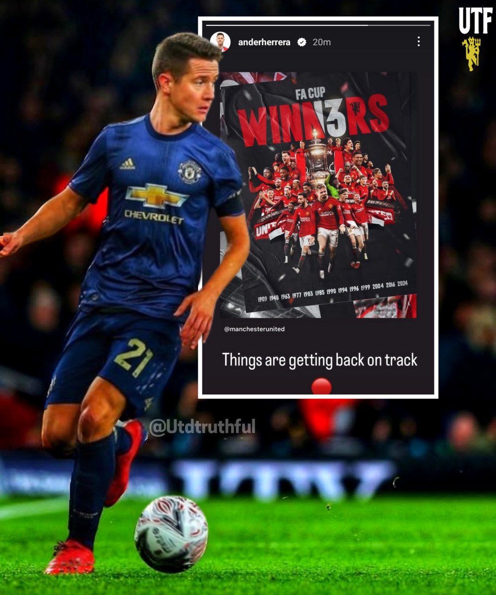 📲 Ander Herrera: "Things are getting back on track 🔴"

Always watching United 🇪🇸