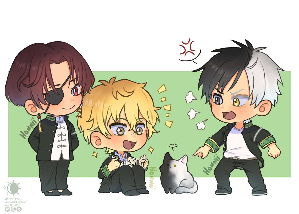 honniisun's tweet image. The cutest trio!🐱🖤🤍

✧₊⁎honnii☀︎

#WINDBREAKERS
#ウィンブレFA
#windbre