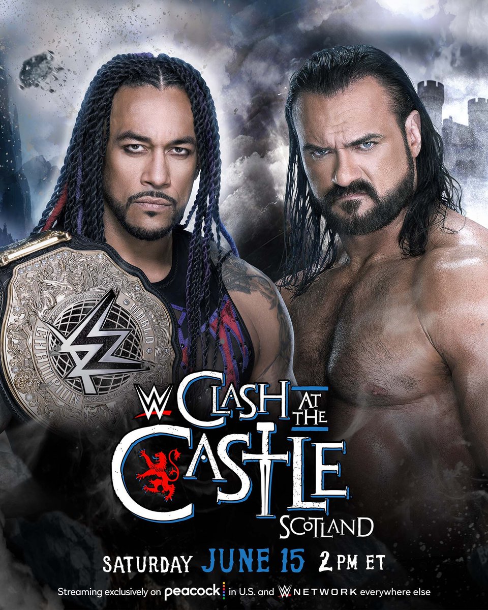 Three weeks from today, LIVE from Glasgow, Scotland, @DMcIntyreWWE gets his opportunity to challenge @ArcherOfInfamy for the World Heavyweight Championship at #WWECastle.