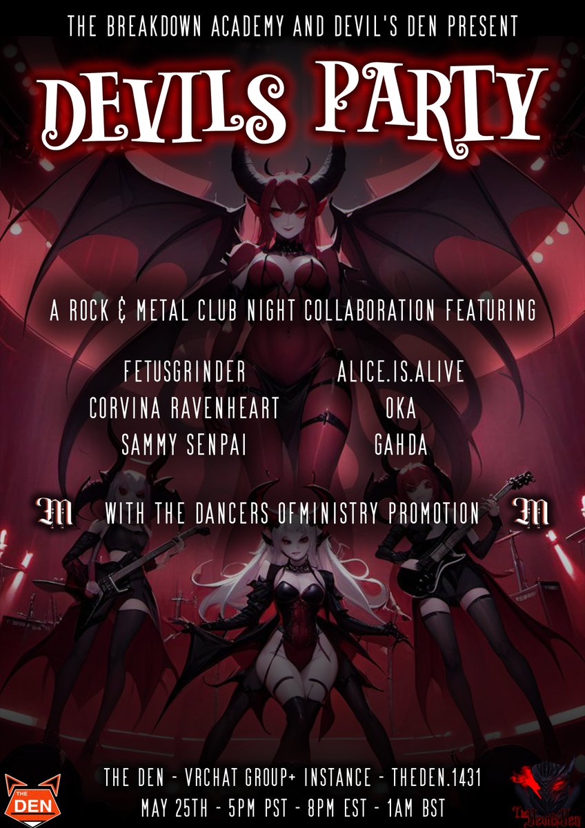So tonight I first start out by playing for Club O's 3 Year anniversary. Right after that I hop on over to The Devil's Party to lay down some heavy tunes, let's go!
