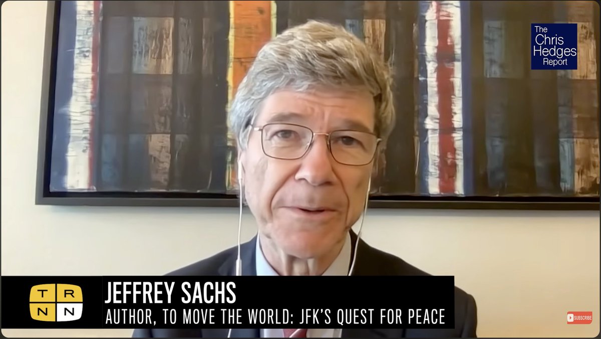 What JFK tried to do before his assassination w/Jeffrey Sachs The #ChrisHedges Report The Real News Network We will never know the world that could have been had President #JohnFKennedy's #assassination never taken place, but an inkling of how things could have been different