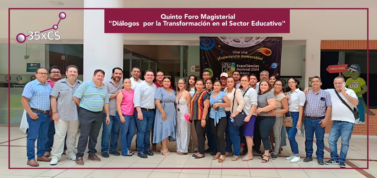 EvolucionPorTab's tweet photo. Fue un gusto que como agrupación política asistir al 5to Foro Magisterial
"Diálogos por la Transformación en el Sector Educativo”.
Como equipo logramos más y mejores metas.
#ClaudiaEsTabasco
#35xCS https://t.co/MWxtelewCW