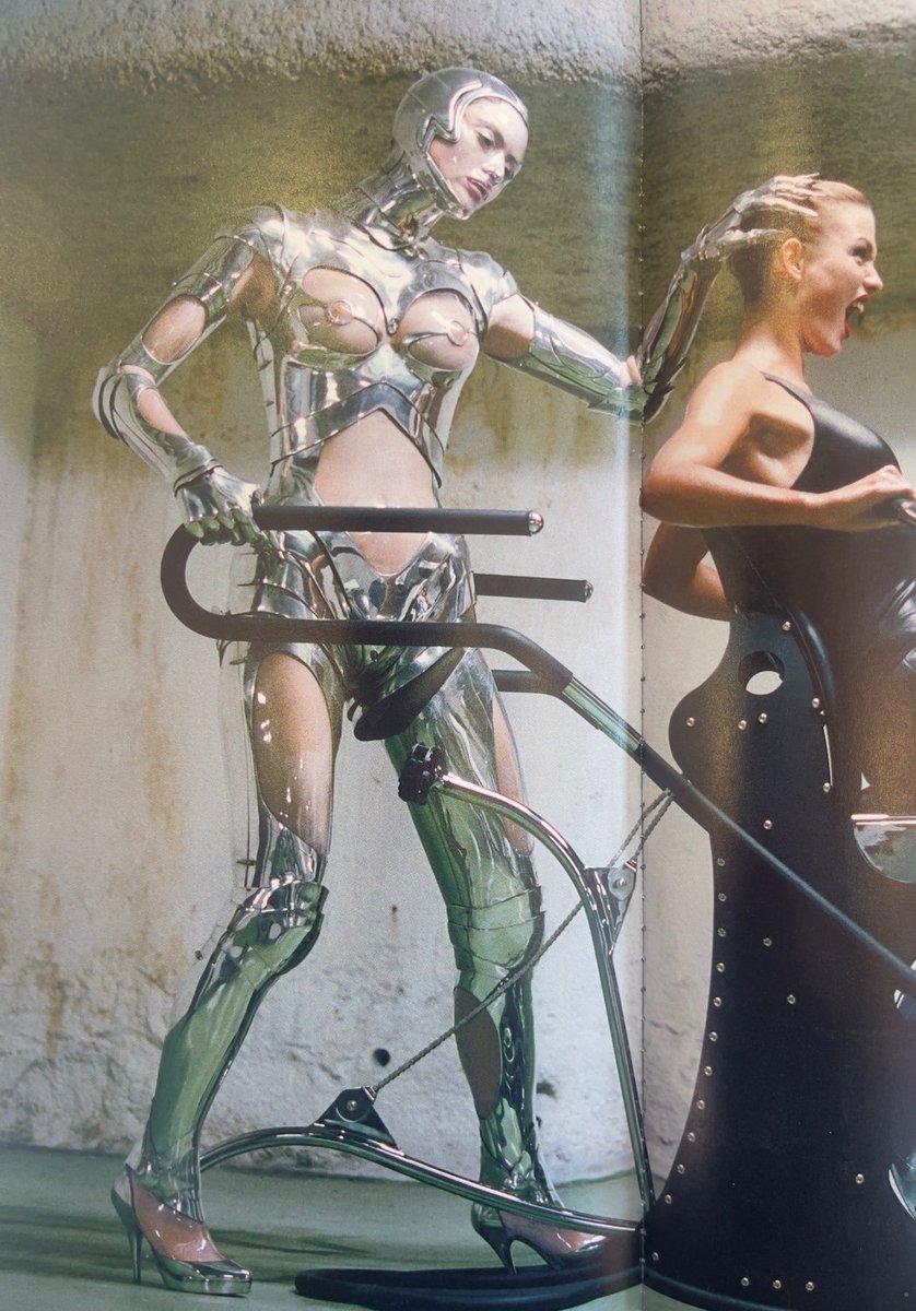 Thierry Mugler for Vogue 1995 by Helmut Newton