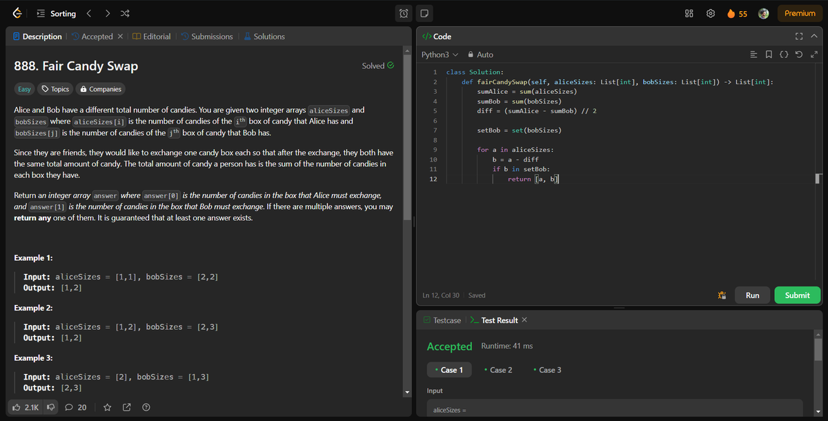 akhand_4795's tweet photo. 🌟Day of 57 my '60 Day DSA Challenge' complete!
Today's challenges tackled on LeetCode:💡🚀

1. Problem No. 140 - Word Break II
2. Problem No. 888 - Fair Candy Swap

#60DayDSAChallenge #Python #LeetCode #DataStructures #Algorithms #ProblemSolving #Progress #Day57 https://t.co/5yeM3WePsi