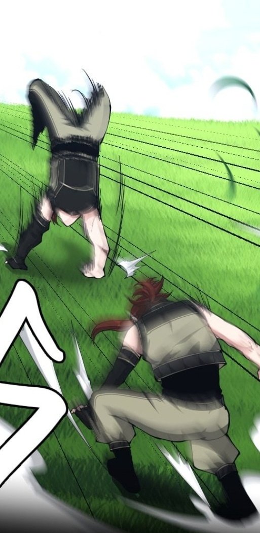 BlueFlaminNephi's tweet image. Upon landing on his feet, 𝐓𝐡𝐞 𝐍𝐞𝐩𝐡𝐚𝐥𝐞𝐦 would perform a small set of flips before getting a chance to stretch his back a bit upon standing straight with her.

 ❝ Nice speed with that maneuver. How much ya practice that one? ❞