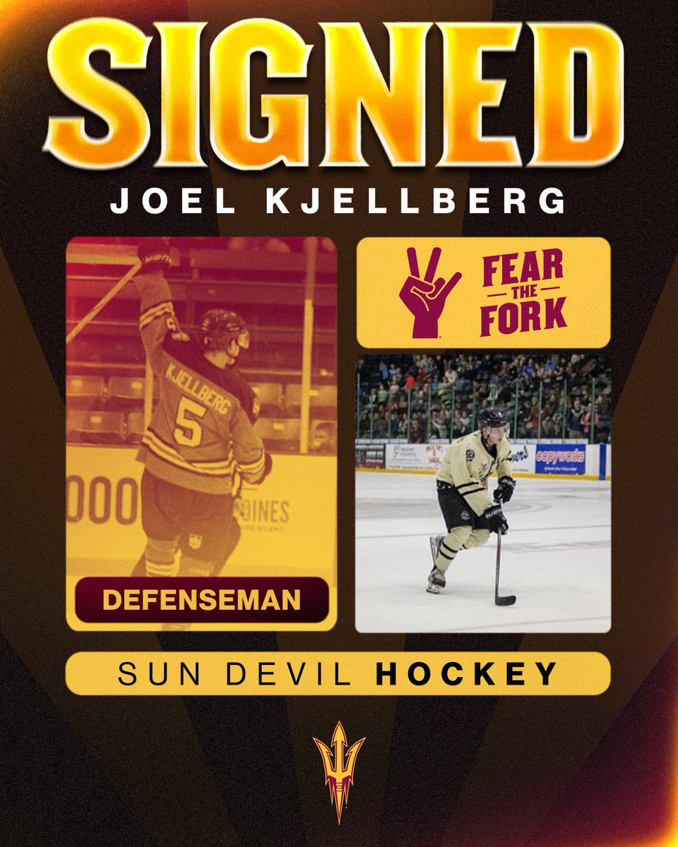 Strength and skating skills 📈📈 Joel Kjellberg adds leadership experience as captain of Cedar Rapids this past season. The Swede was second on the team in points with 37 in 2023-24 🔱 #BeTheTradition