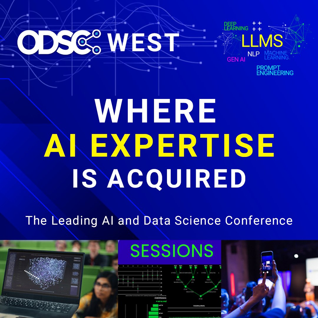 ODSC West's schedule overview is now live! Haven’t had an opportunity to attend ODSC West before? Check out the schedule overview to get the lay of the land and see how each day will break down. Learn more: hubs.li/Q02ypxmj0 #ODSCWest #DataScience #AI