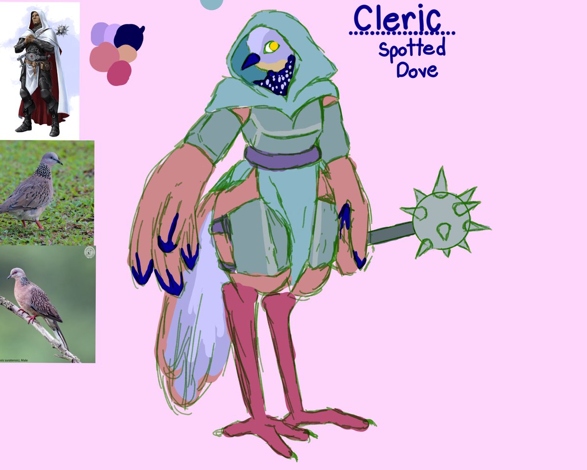 _Sunday_boy_'s tweet photo. Trying to make the D&amp;D classes into furries, no idea if I'll be able to do the rest https://t.co/0GE3tMTCCj