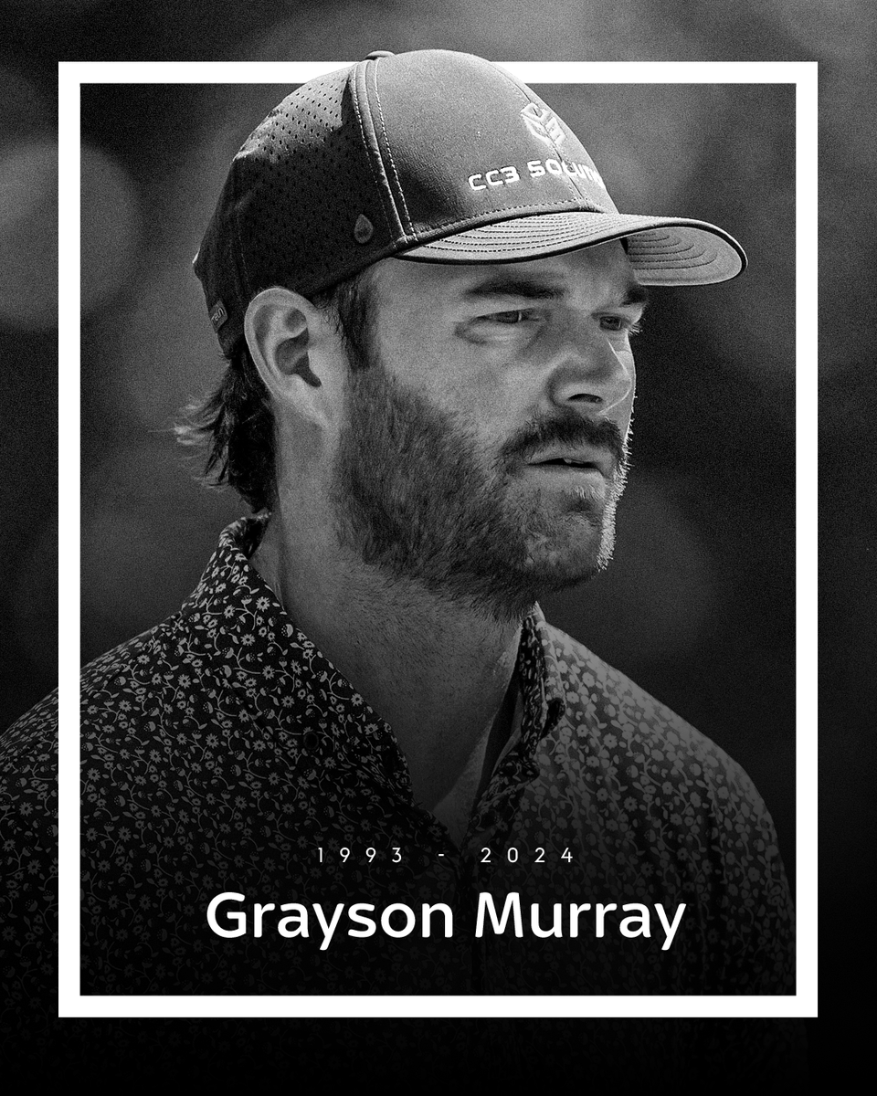SkySportsGolf's tweet photo. Two-time PGA Tour winner Grayson Murray has died at the age of 30. https://t.co/Pe4kEpoNZc
