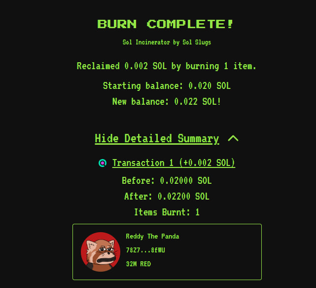 reddythepanda's tweet photo. Dev just burned 50% of his supply and pre-paid dex! 

Tx: https://t.co/oZ7NSztuLy https://t.co/gVzCeYpXON
