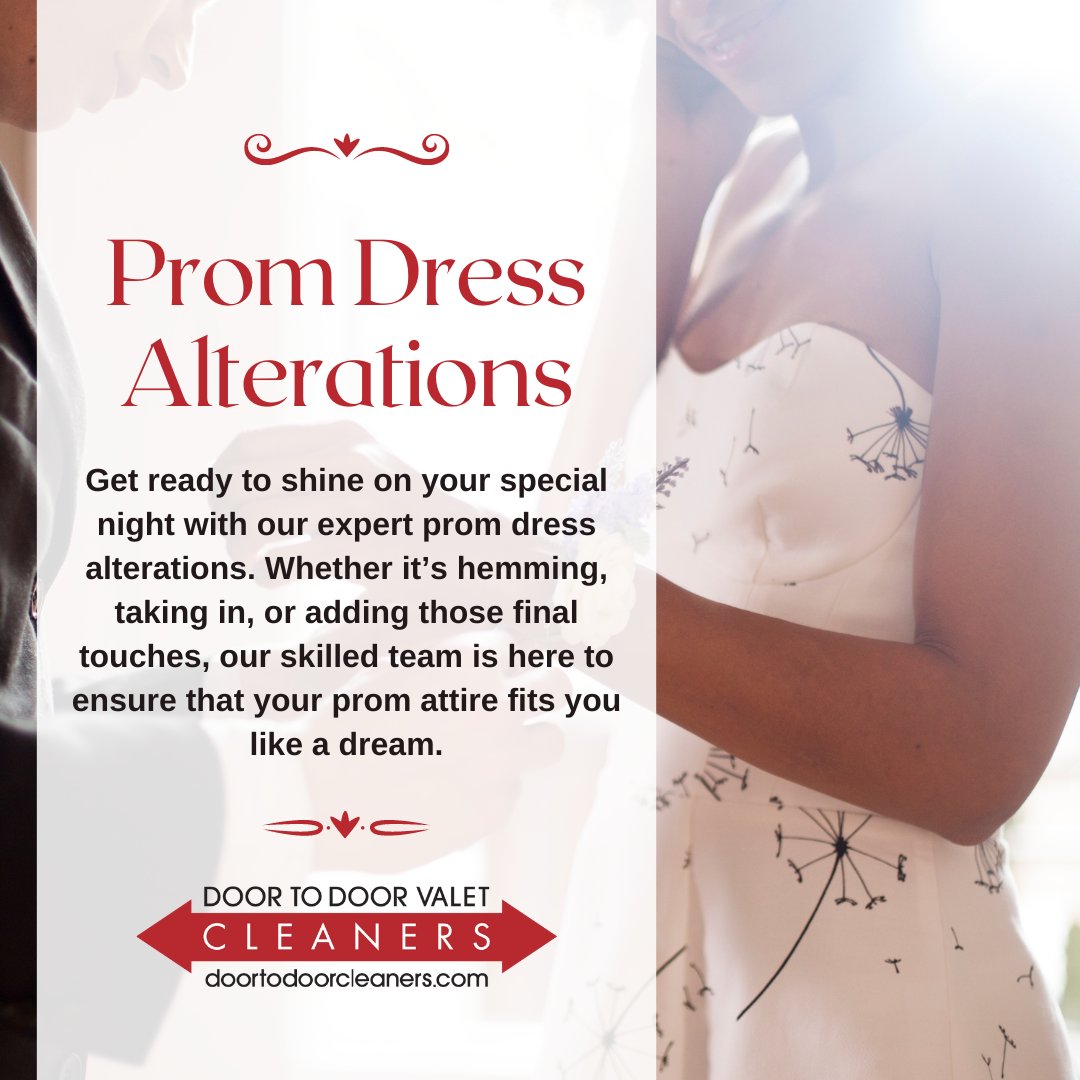 doortodoorvalet's tweet image. Making magic happen with every stitch. Transform your prom dress dreams into reality with our expert alterations! 👗✨ 

doortodoorcleaners.com/services/alter… #PromPerfection #LA #CA #GreenEarthCleaning