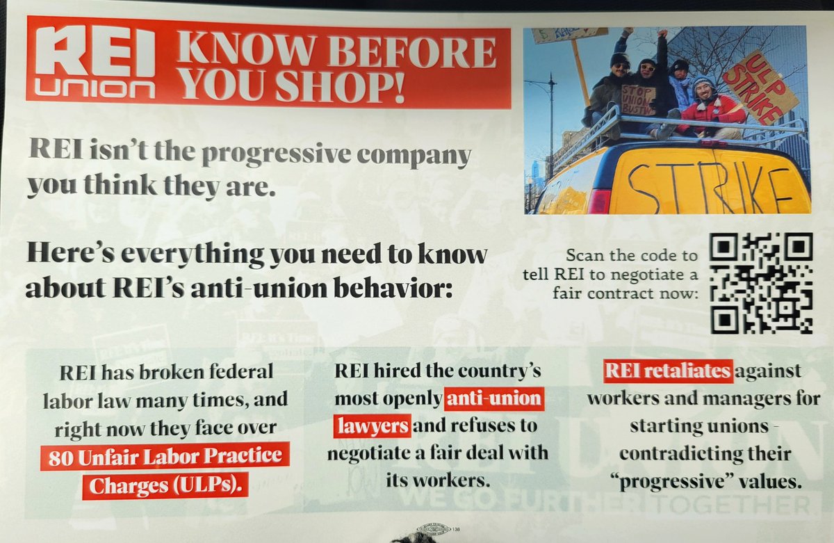 At a rally at Berkeley REI this morning with @KateHarrisonD4 for  a #unioncontract. REI is engaged in shameful tactics &violating Berkeley #fairwage laws