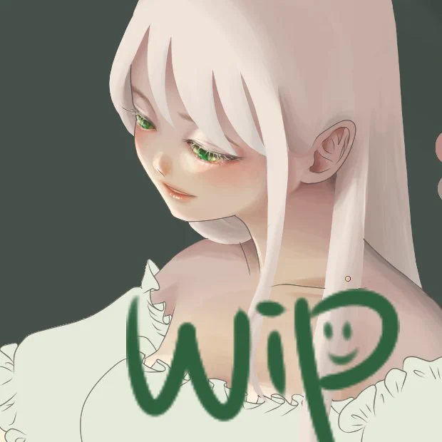 お顔できたうそまだでした#wip 