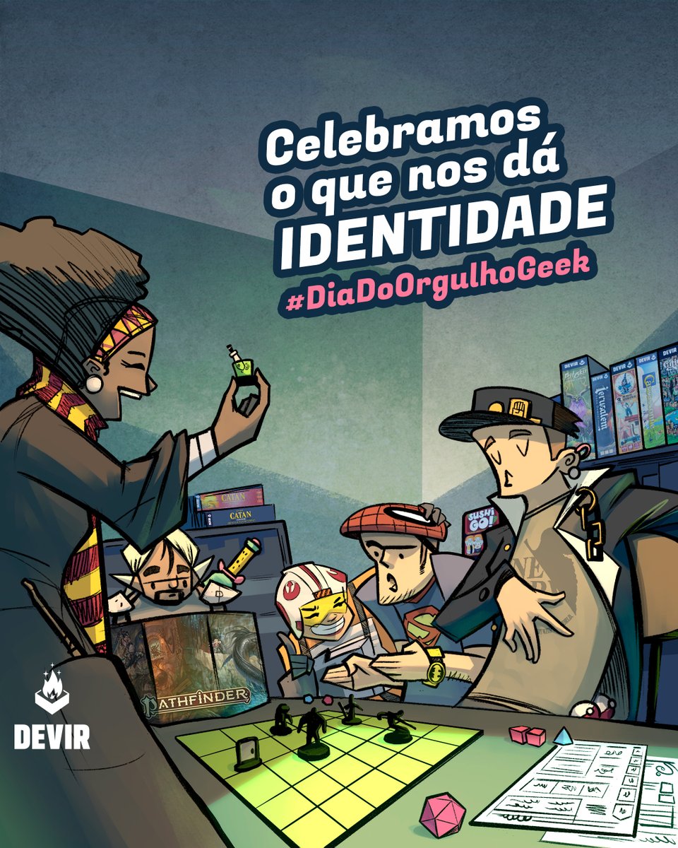 Hoje celebramos o que nos apaixona, nos dá identidade e nos conecta uns aos outros. Feliz #DiaDoOrgulhoFreek📷 Agradecemos ao ilustrador @IvanIlustracion pela belíssima imagem que nos proporcionou. E tu? Qual a tua paixão e o que te tornou GEEK?