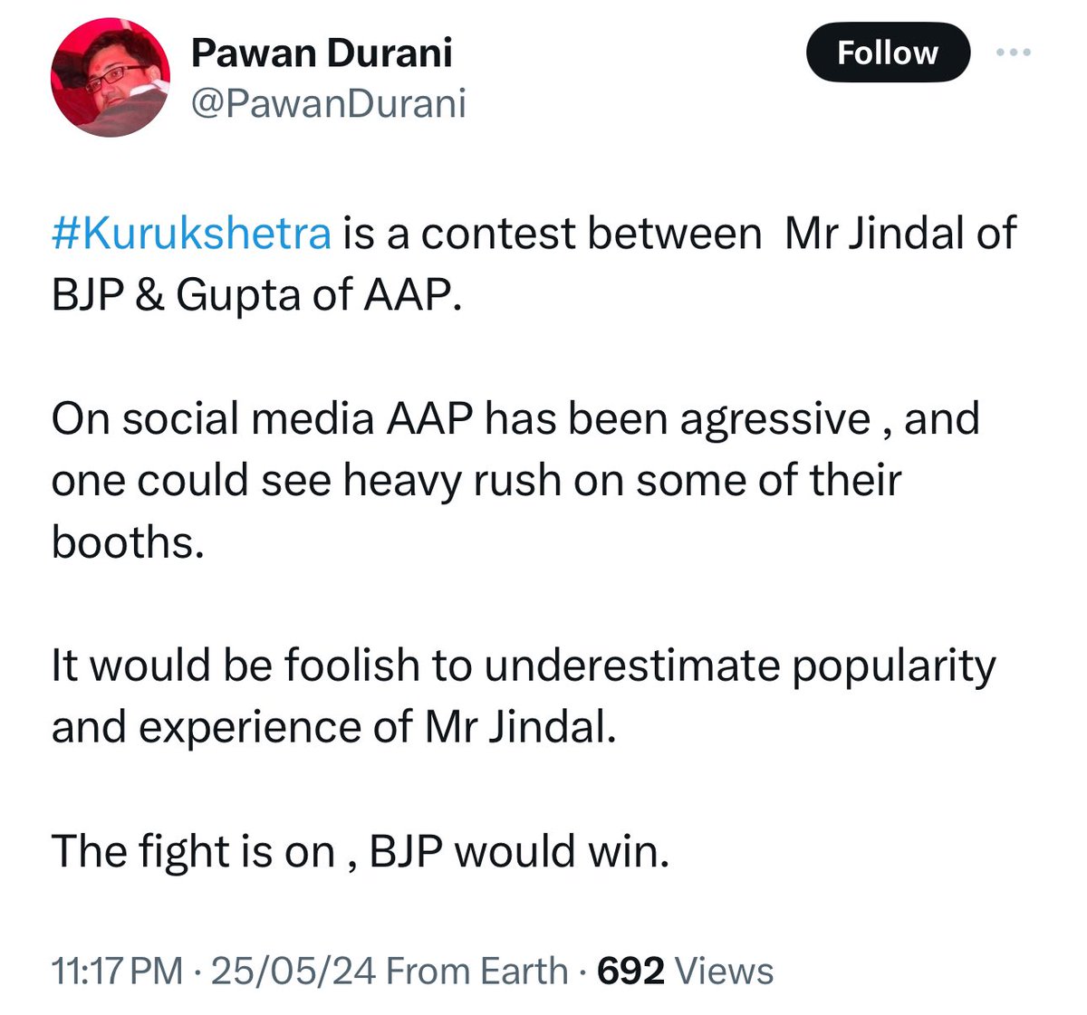 Mood of Kurukshetra by BJP Supporter !!

Game on🤞🤟