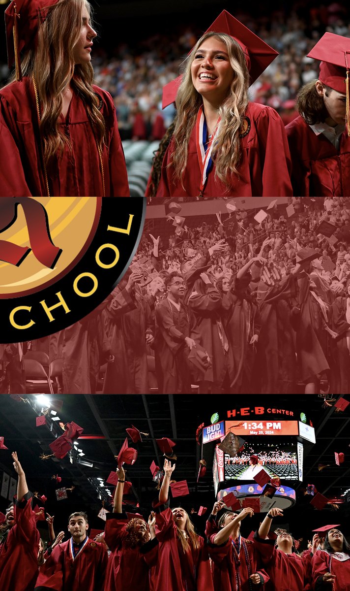 Give it up for the <a href="/RouseHighSchool/">Rouse High School</a> Class of 2024! 🎓 Open up the photo grid for a surprise 👇

🔴🟠

Full gallery: bit.ly/rousehsgraduat…

#1LISD #NoPlaceLikeLISD