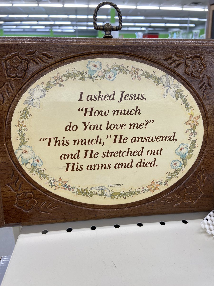 the christian thrift store goes so fucking hard holy shit