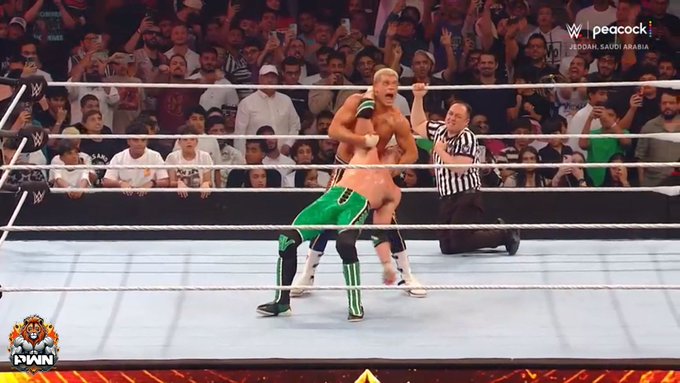 #WWEKINGANDQUEEN Cody RHODES ... BITCH