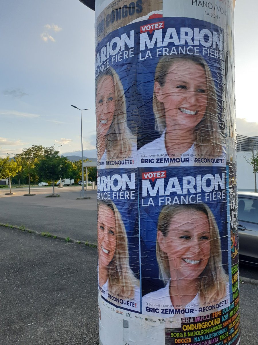 Plus que quelques jours pour choisir la France avec #Reconquete !🌿 Colmar vote @MarionMarechal ! 😉 #VotezMarion ✊ #LaFranceFiere 🇨🇵 #RendezVousLe10Juin ✌